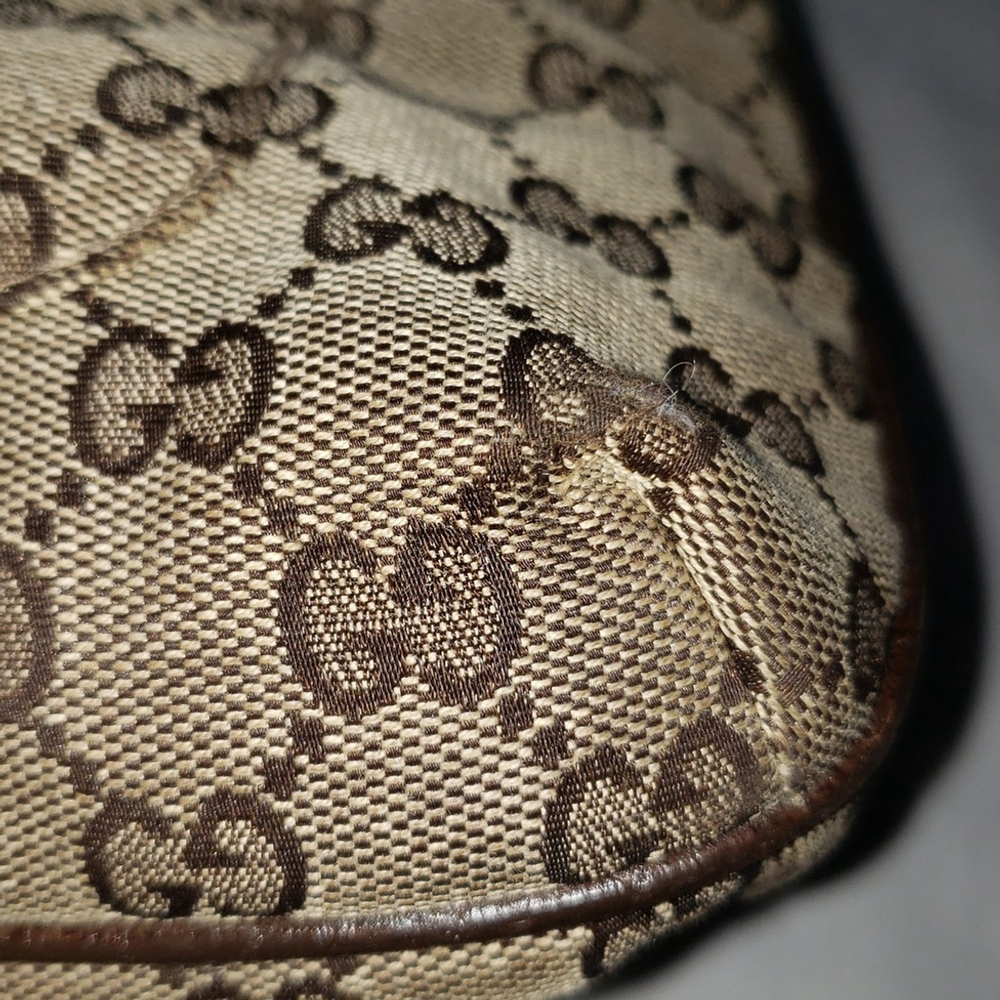 GUCCI GG Canvas Shoulder Bag Beige 122793 - Picture 12 of 16